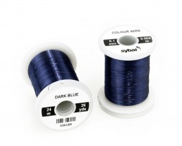 Colour Wire, 0.1 mm, Dark Blue